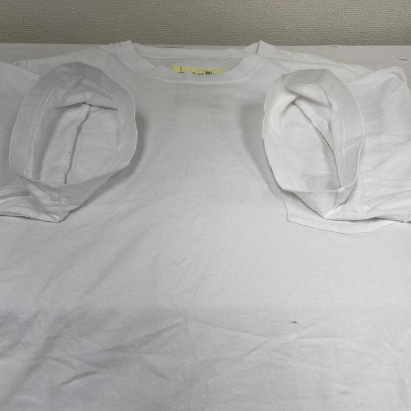 ビームス エスエスゼット BEAMS SSZ Tシャツ 半袖 半袖 Tシャツ ロゴ 刺繍 クルーネック シャツ カットソー L ロゴ、文字 X 刺繍 白 / ホワイト / white メンズ USED 古着 中古 50125657