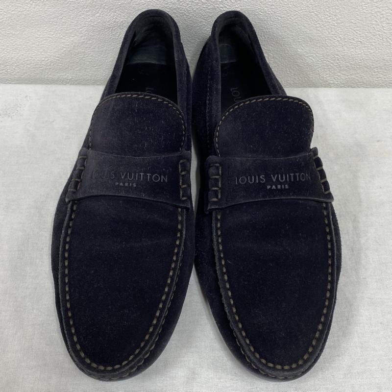 ルイヴィトン LOUIS VUITTON ローファー ローファー スエード ドライビングシューズ ND0170 26.5cm ロゴ、文字 黒 / ブラック / black メンズ USED 古着 中古 50125687