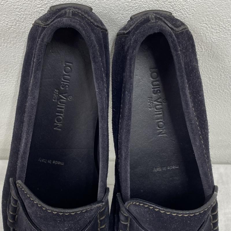 ルイヴィトン LOUIS VUITTON ローファー ローファー スエード ドライビングシューズ ND0170 26.5cm ロゴ、文字 黒 / ブラック / black メンズ USED 古着 中古 50125687