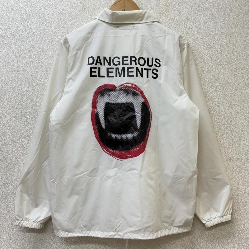 アンダーカバー UNDERCOVER ジャケット、上着 ジャンパー、ブルゾン UCP9205 17SS DANGEROUS ELEMENTS ロゴ プリント ナイロン コーチ M 白 / ホワイト / white メンズ USED 古着 中古 50125831