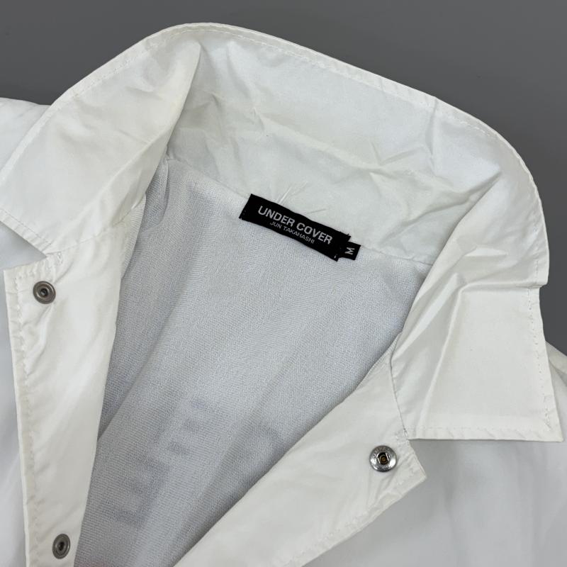 アンダーカバー UNDERCOVER ジャケット、上着 ジャンパー、ブルゾン UCP9205 17SS DANGEROUS ELEMENTS ロゴ プリント ナイロン コーチ M 白 / ホワイト / white メンズ USED 古着 中古 50125831