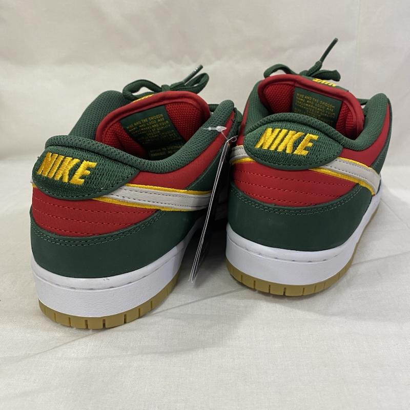 ナイキエスビー NIKE SB スニーカー スニーカー FZ1287-300 Nike SB Dunk Low PRM Seattle Supersonics/Fir and Fire Red US9.5/27.5cm US：9.5 ロゴ、文字 赤 / レッド / red X 緑 / グリーン / green メンズ USED 古着 中古 50125955