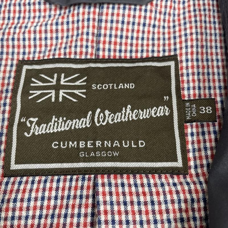 トラディショナルウェザーウェア Traditional Weatherwear コート コート一般 ステンカラー コート ジャケット ボタン スプリングコート 091HF-7831 38 無地 紺 / ネイビー / navy メンズ USED 古着 中古 50126000