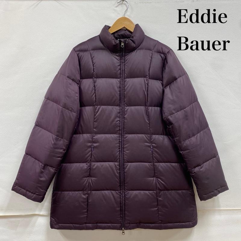 エディーバウアー Eddie Bauer ジャケット、上着 ダウンジャケット プレミアムグースダウン スタンドカラー フルジップ Aライン 006-8044 L 紫 / パープル / purple レディース USED 古着 中古 50126003