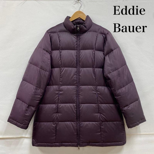 エディーバウアー Eddie Bauer ジャケット、上着 ダウンジャケット プレミアムグースダウン スタンドカラー フルジップ Aライン 006-8044 L 紫 / パープル / purple レディース USED 古着 中古 50126003