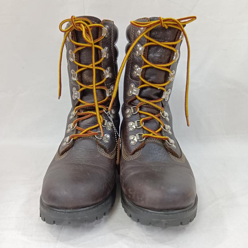 ティンバーランド Timberland ブーツ 一般 Timberland ティンバーランド ICON Super Boot スーパーブーツ 40th Anniversary レースアップブーツ 5910R 1973足限定 US：8 無地 X ロゴ、文字 ダークブラウン / ダークブラウン / メンズ USED 古着 中古 50126033