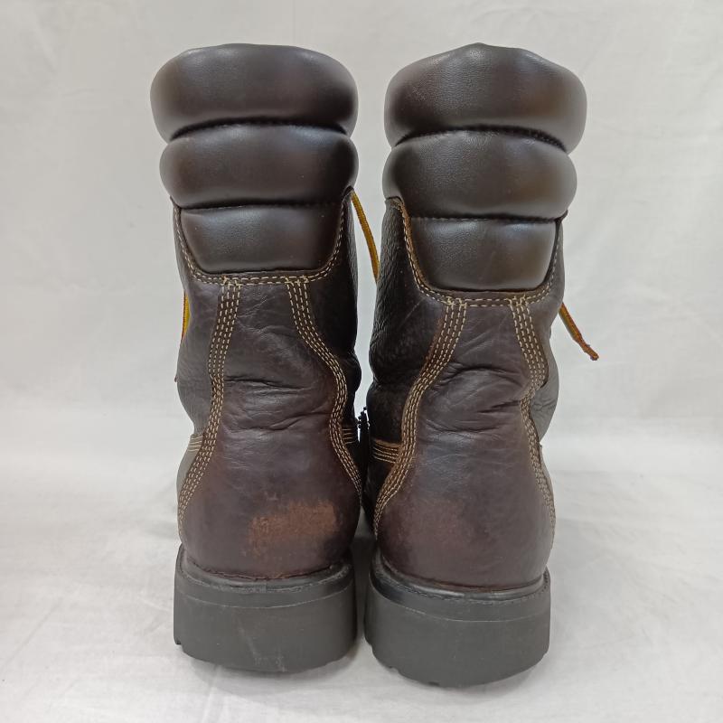 ティンバーランド Timberland ブーツ 一般 Timberland ティンバーランド ICON Super Boot スーパーブーツ 40th Anniversary レースアップブーツ 5910R 1973足限定 US：8 無地 X ロゴ、文字 ダークブラウン / ダークブラウン / メンズ USED 古着 中古 50126033