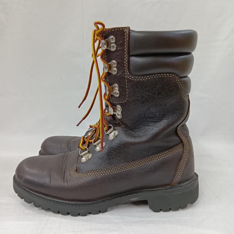ティンバーランド Timberland ブーツ 一般 Timberland ティンバーランド ICON Super Boot スーパーブーツ 40th Anniversary レースアップブーツ 5910R 1973足限定 US：8 無地 X ロゴ、文字 ダークブラウン / ダークブラウン / メンズ USED 古着 中古 50126033