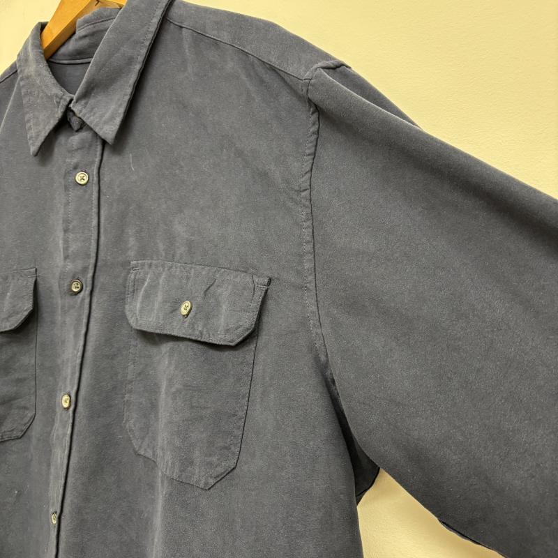 ＵＳＥＤ古着 USED/古着 シャツ、ブラウス 長袖 COVINGTON コビントン フェイクスエードシャツ XL 紺 / ネイビー / navy メンズ USED 古着 中古 50126155