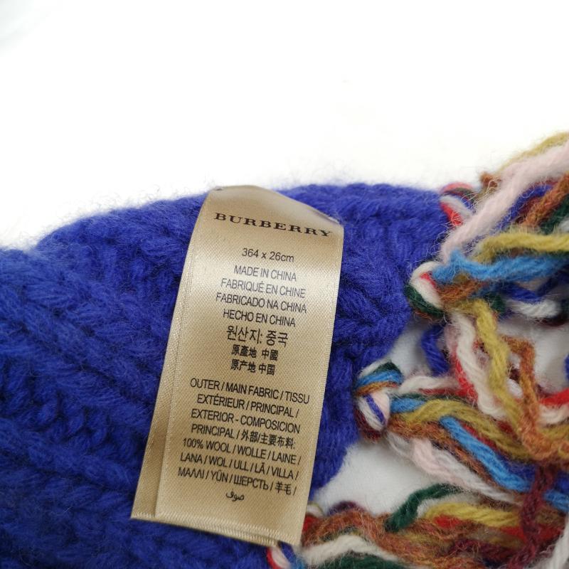 バーバリー BURBERRY マフラー マフラー フリンジ マルチ ボーダー マフラー ウール 4065375 - メンズ USED 古着 中古 50126218