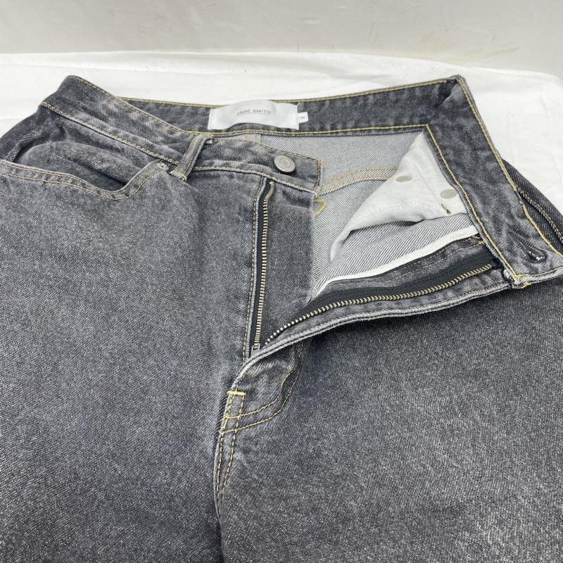 ジェーンスミスジョンスミス JANE SMITH / JOHN SMITH パンツ デニム、ジーンズ BAGGY TAPERD DENIM 5POCKET テーパード バギー デニム サイズ25 - ロゴ、文字 黒 / ブラック / black レディース USED 古着 中古 50126226