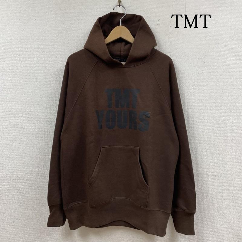 ティーエムティー TMT パーカー 長袖 RETROSPECT BIG HOLIDAY YOURS BIG3 ロゴ プルオーバー パーカー XL ロゴ、文字 X プリント 茶 / ブラウン / brown メンズ USED 古着 中古 50126259