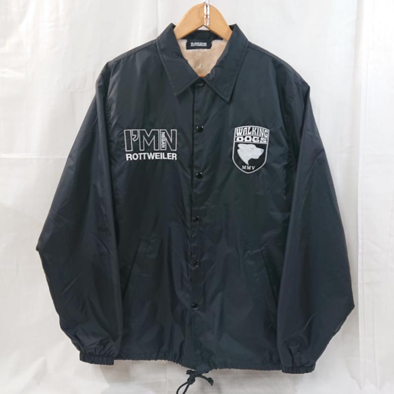 ロットワイラー ROTTWEILER ジャケット、上着 ジャンパー、ブルゾン ROTTWEILER ロットワイラー WALKING DOG COACH JACKET コーチジャケット 裏ボア ワッペン M 無地 X ロゴ、文字 黒 / ブラック / black メンズ USED 古着 中古 50126271
