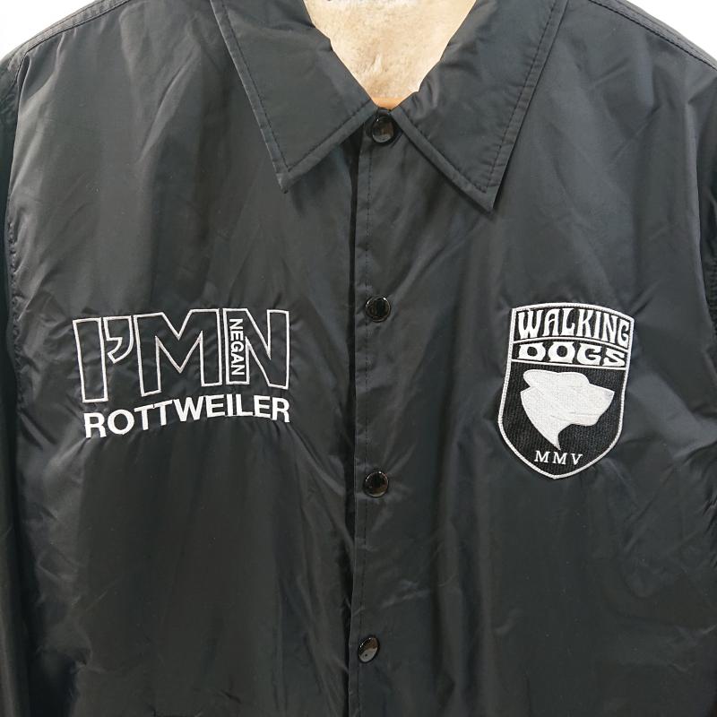 ロットワイラー ROTTWEILER ジャケット、上着 ジャンパー、ブルゾン ROTTWEILER ロットワイラー WALKING DOG COACH JACKET コーチジャケット 裏ボア ワッペン M 無地 X ロゴ、文字 黒 / ブラック / black メンズ USED 古着 中古 50126271