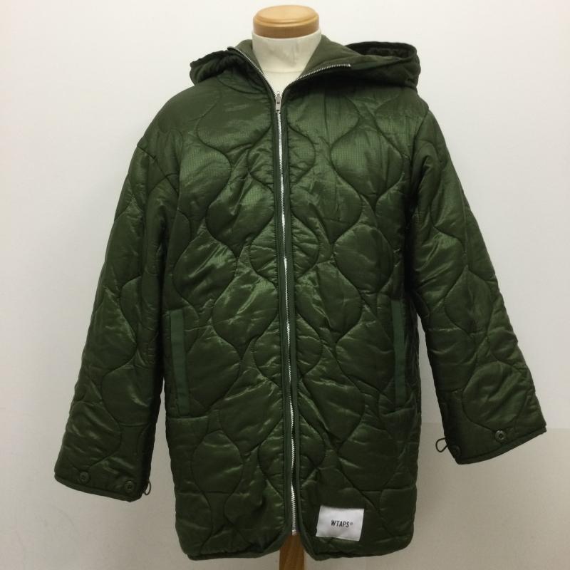 ダブルタップス WTAPS ジャケット、上着 ジャンパー、ブルゾン キルティングジャケット/2/ナイロン/KHK/202TQDT-JKM04 2 無地 カーキ / カーキ / khaki メンズ USED 古着 中古 50126338