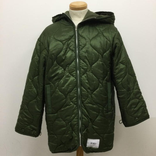 ダブルタップス WTAPS ジャケット、上着 ジャンパー、ブルゾン キルティングジャケット/2/ナイロン/KHK/202TQDT-JKM04 2 無地 カーキ / カーキ / khaki メンズ USED 古着 中古 50126338