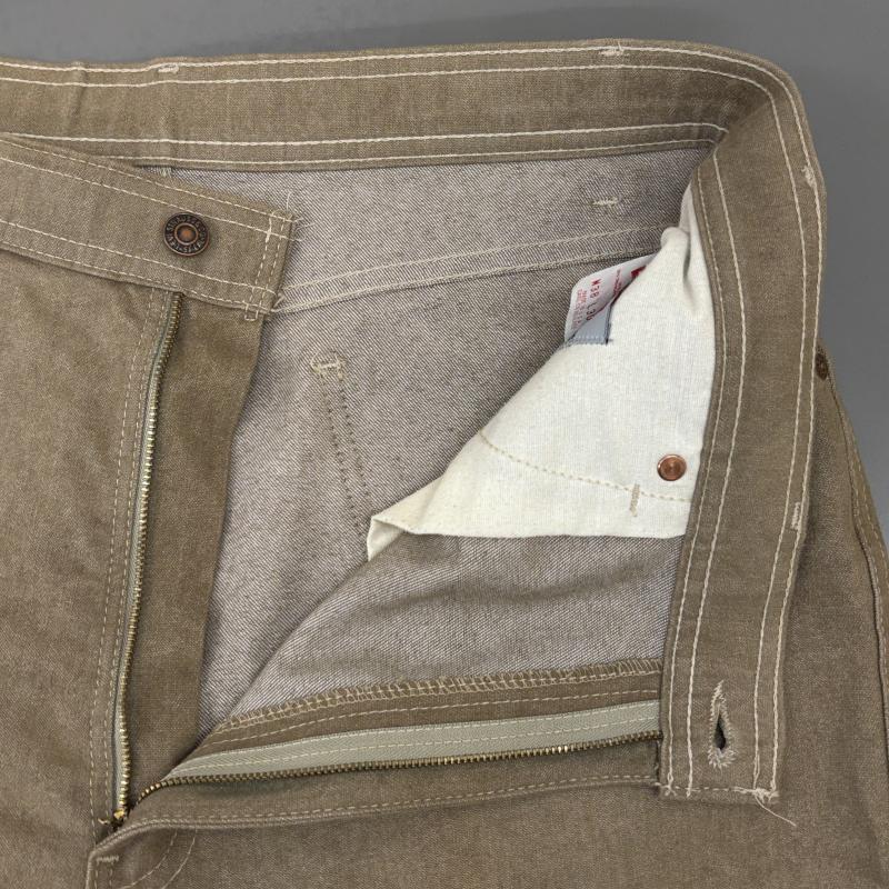 リーバイス Levi s ボトムス ボトムス ACTION JEANS 93年 ビンテージ USA製 43415-4529 ボタン裏530 ストレート パンツ 38インチ ベージュ / ベージュ / beige メンズ USED 古着 中古 50126341