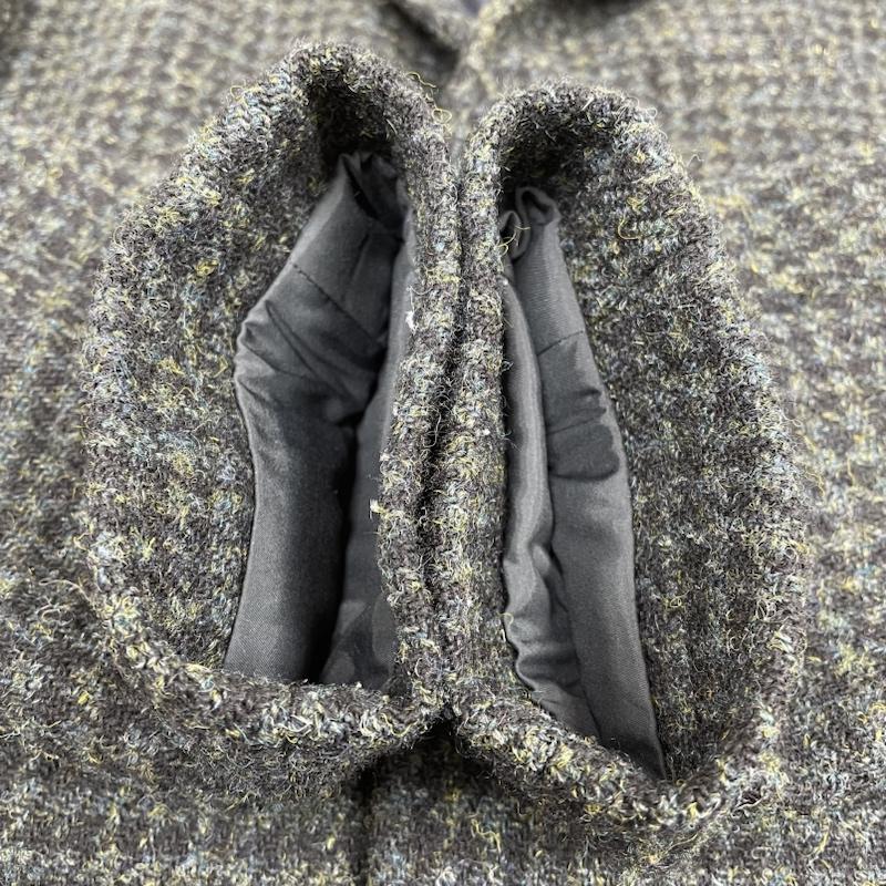 ヒルトン HILTON ジャケット、上着 ジャンパー、ブルゾン Harris Tweed ステンカラー コート チェスター 裏地 キルティング 別注 コラボ S チェック マルチカラー / マルチカラー / multicolor メンズ USED 古着 中古 50126347