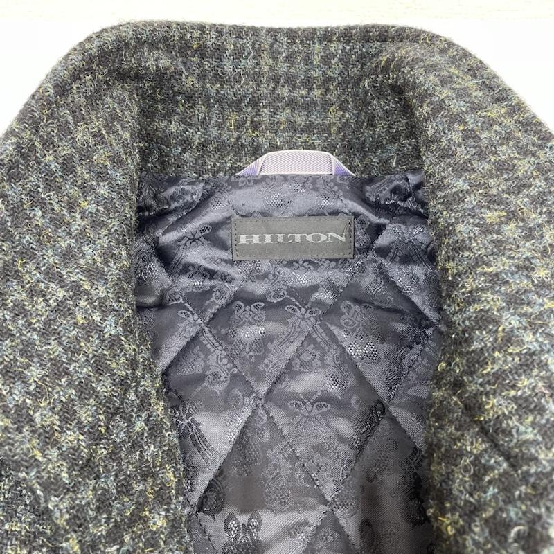 ヒルトン HILTON ジャケット、上着 ジャンパー、ブルゾン Harris Tweed ステンカラー コート チェスター 裏地 キルティング 別注 コラボ S チェック マルチカラー / マルチカラー / multicolor メンズ USED 古着 中古 50126347