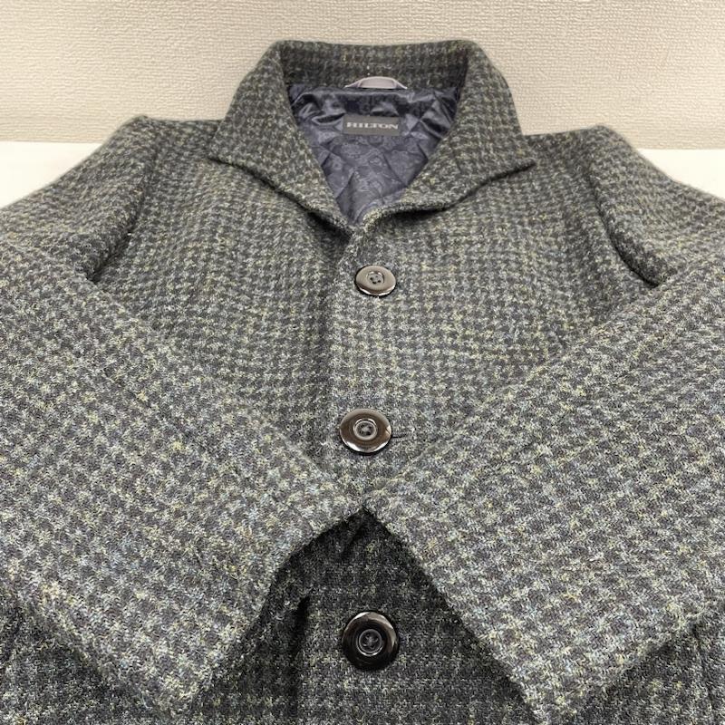 ヒルトン HILTON ジャケット、上着 ジャンパー、ブルゾン Harris Tweed ステンカラー コート チェスター 裏地 キルティング 別注 コラボ S チェック マルチカラー / マルチカラー / multicolor メンズ USED 古着 中古 50126347