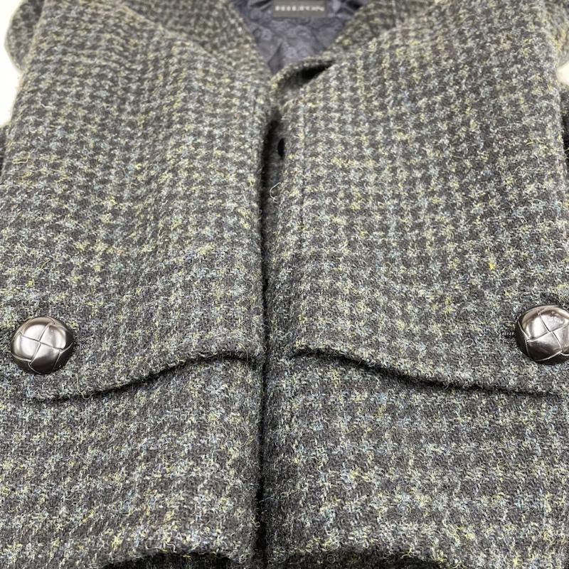 ヒルトン HILTON ジャケット、上着 ジャンパー、ブルゾン Harris Tweed ステンカラー コート チェスター 裏地 キルティング 別注 コラボ S チェック マルチカラー / マルチカラー / multicolor メンズ USED 古着 中古 50126347