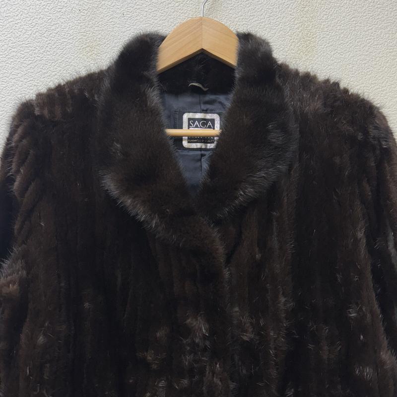 古着 USED ジャケット、上着 ジャンパー、ブルゾン SAGA MINK サガミンク リアルファー 毛皮 9号 茶 / ブラウン / brown レディース USED 古着 中古 50126412