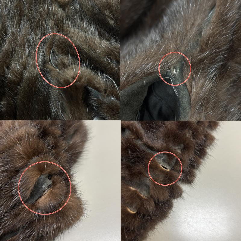 古着 USED ジャケット、上着 ジャンパー、ブルゾン SAGA MINK サガミンク リアルファー 毛皮 9号 茶 / ブラウン / brown レディース USED 古着 中古 50126412