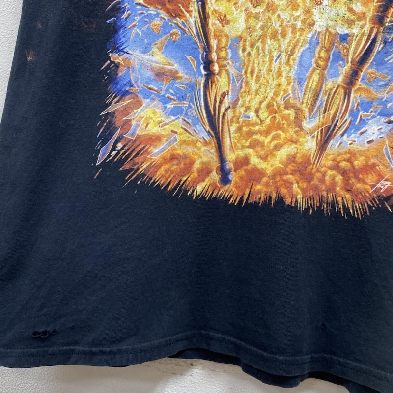 ギルダン GILDAN Tシャツ 半袖 MEGADETH メガデス バンドT バンT ロックT メタル L ロゴ、文字 X プリント 黒 / ブラック / black メンズ USED 古着 中古 50126430
