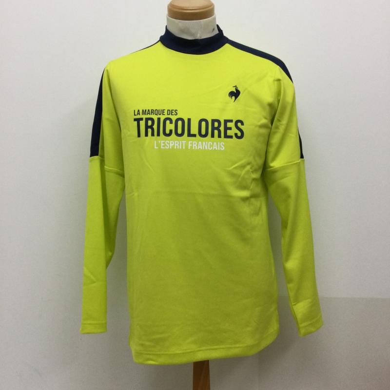 ルコックスポルティフ le coq sportif Tシャツ 長袖 ルコック ゴルフ モックネックシャツ カットソー ゴルフウェア QGMUJB42AT M ロゴ、文字 黄 / イエロー / yellow メンズ USED 古着 中古 50126439