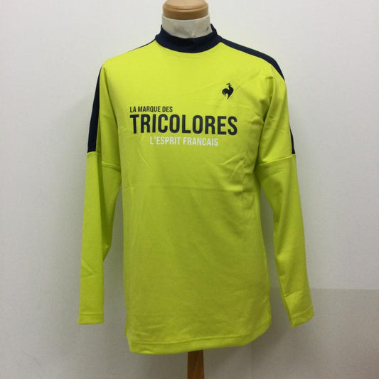 ルコックスポルティフ le coq sportif Tシャツ 長袖 ルコック ゴルフ モックネックシャツ カットソー ゴルフウェア QGMUJB42AT M ロゴ、文字 黄 / イエロー / yellow メンズ USED 古着 中古 50126439