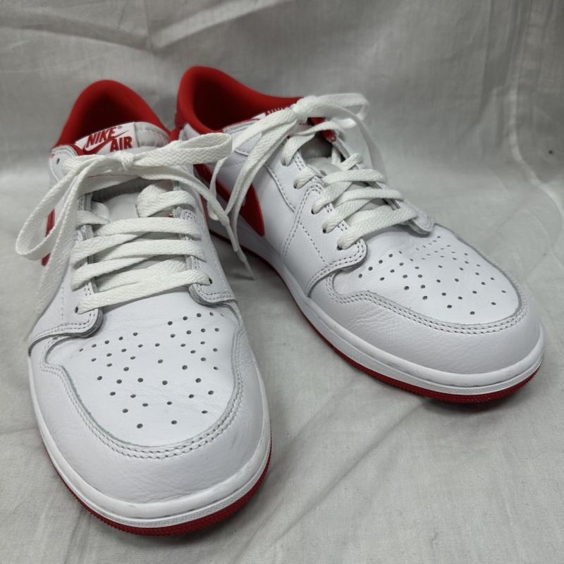 ナイキ NIKE スニーカー スニーカー CZ0790-161 AIR JORDAN 1 RETRO LOW OG White and University Red エアジョーダン 29.5cm 白 / ホワイト / white X 赤 / レッド / red メンズ USED 古着 中古 50126537
