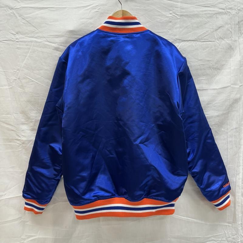 ミッチェルアンドネス Mitchell&Ness ジャケット、上着 ジャンパー、ブルゾン New York Knicks ニックス サテン スタジャン Satin Jacket M 青 / ブルー / blue X 橙 / オレンジ / orange X 白 / ホワイト / white メンズ USED 古着 中古 50126544
