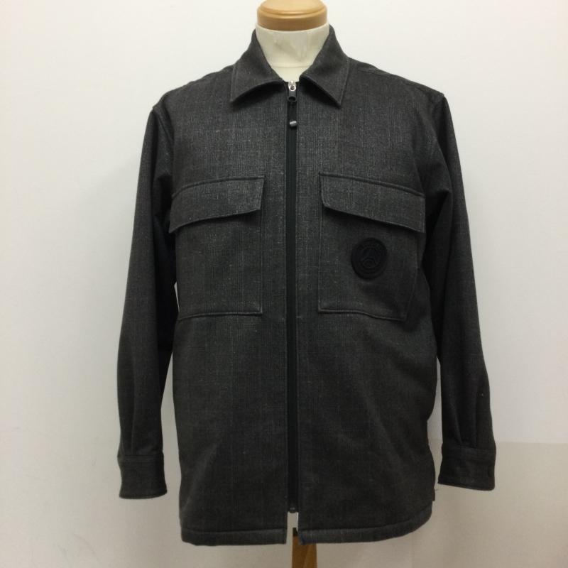 古着 USED ジャケット、上着 ジャンパー、ブルゾン ジャケット/M/ポリエステル/BLK/19-050-340-0000-3-0 M チェック 灰 / グレー / gray メンズ USED 古着 中古 50126548