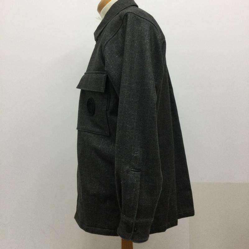 古着 USED ジャケット、上着 ジャンパー、ブルゾン ジャケット/M/ポリエステル/BLK/19-050-340-0000-3-0 M チェック 灰 / グレー / gray メンズ USED 古着 中古 50126548