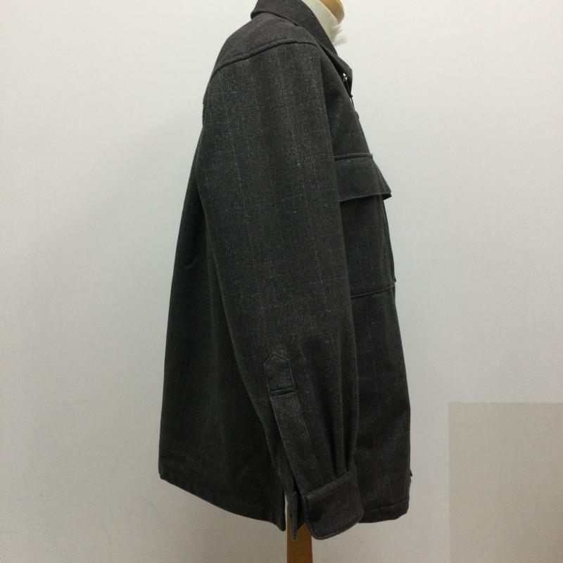 古着 USED ジャケット、上着 ジャンパー、ブルゾン ジャケット/M/ポリエステル/BLK/19-050-340-0000-3-0 M チェック 灰 / グレー / gray メンズ USED 古着 中古 50126548