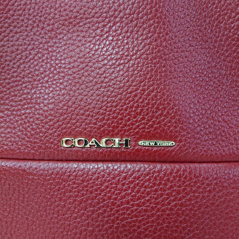 コーチ COACH ショルダーバッグ ショルダーバッグ COACH コーチ The Small Turnlock Borough スモール ターンロック ボロー 2WAY ショルダーバッグ ハンドバッグ H1493 33732 無地 X ロゴ、文字 赤 / レッド / red レディース USED 古着 中古 50126587