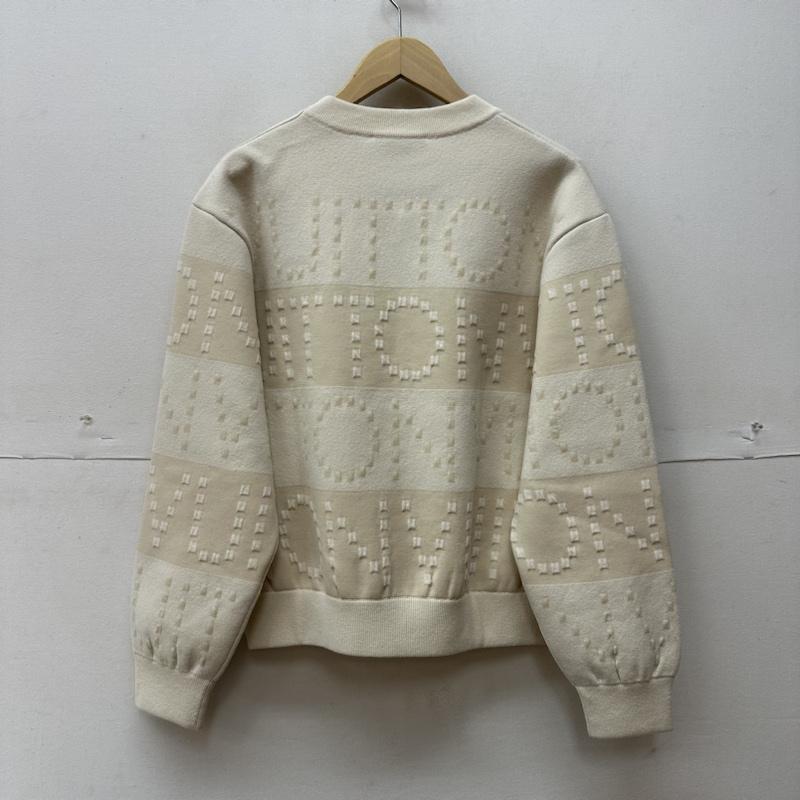 ルイヴィトン LOUIS VUITTON ニット、セーター 長袖 23ss 1AAXCL チャンキー ストライプ プルオーバー ニット RW231W S アイボリー / アイボリー / レディース USED 古着 中古 50126594