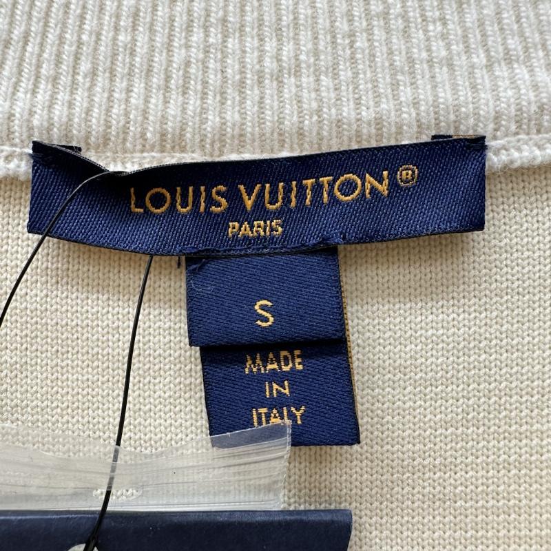 ルイヴィトン LOUIS VUITTON ニット、セーター 長袖 23ss 1AAXCL チャンキー ストライプ プルオーバー ニット RW231W S アイボリー / アイボリー / レディース USED 古着 中古 50126594