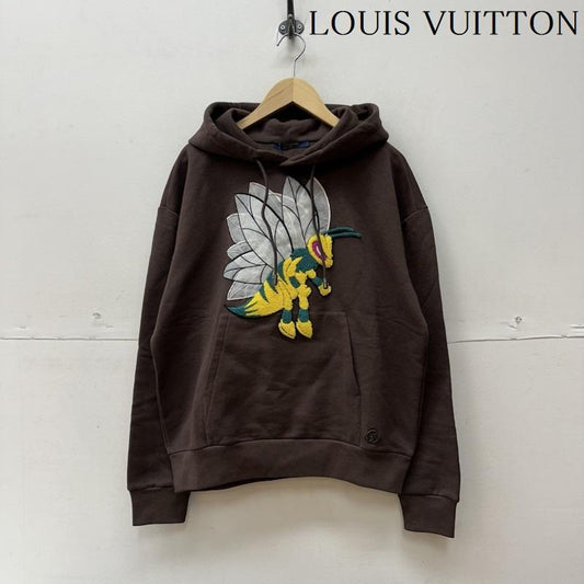 ルイヴィトン LOUIS VUITTON パーカー 長袖 22AW Bee Patch Hoodie ビー パッチ パーカー RM222 IHN HNY85W S 茶 / ブラウン / brown メンズ USED 古着 中古 50126596
