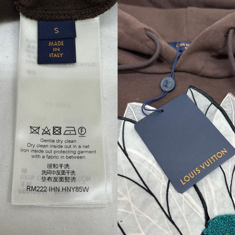 ルイヴィトン LOUIS VUITTON パーカー 長袖 22AW Bee Patch Hoodie ビー パッチ パーカー RM222 IHN HNY85W S 茶 / ブラウン / brown メンズ USED 古着 中古 50126596