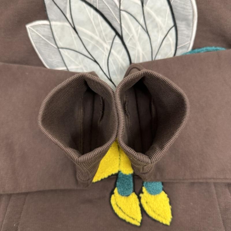 ルイヴィトン LOUIS VUITTON パーカー 長袖 22AW Bee Patch Hoodie ビー パッチ パーカー RM222 IHN HNY85W S 茶 / ブラウン / brown メンズ USED 古着 中古 50126596