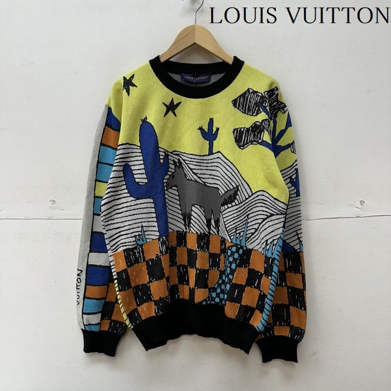 ルイヴィトン LOUIS VUITTON ニット、セーター 長袖 23AW アニマル 総柄 ジャガード ニット RM232M ZLW HPN13W M マルチカラー / マルチカラー / multicolor メンズ USED 古着 中古 50126597