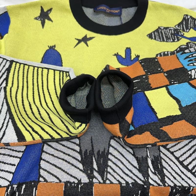 ルイヴィトン LOUIS VUITTON ニット、セーター 長袖 23AW アニマル 総柄 ジャガード ニット RM232M ZLW HPN13W M マルチカラー / マルチカラー / multicolor メンズ USED 古着 中古 50126597