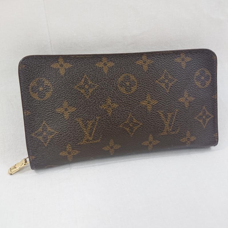 ルイヴィトン LOUIS VUITTON 財布 長財布 LOUIS VUITTON ルイヴィトン モノグラム 長財布 ラウンドファスナー Porte Monnaie Zip ポルトモネジップ IH1000 ロゴ、文字 X 総柄 茶 / ブラウン / brown レディース USED 古着 中古 50126598