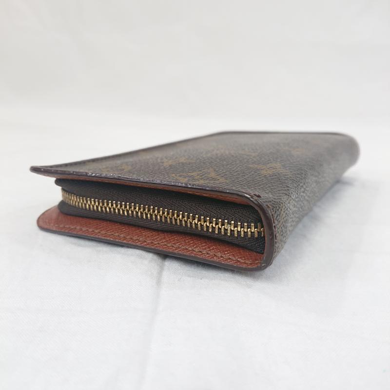 ルイヴィトン LOUIS VUITTON 財布 長財布 LOUIS VUITTON ルイヴィトン モノグラム 長財布 ラウンドファスナー Porte Monnaie Zip ポルトモネジップ IH1000 ロゴ、文字 X 総柄 茶 / ブラウン / brown レディース USED 古着 中古 50126598