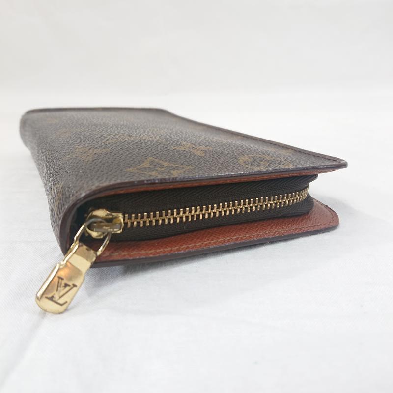 ルイヴィトン LOUIS VUITTON 財布 長財布 LOUIS VUITTON ルイヴィトン モノグラム 長財布 ラウンドファスナー Porte Monnaie Zip ポルトモネジップ IH1000 ロゴ、文字 X 総柄 茶 / ブラウン / brown レディース USED 古着 中古 50126598