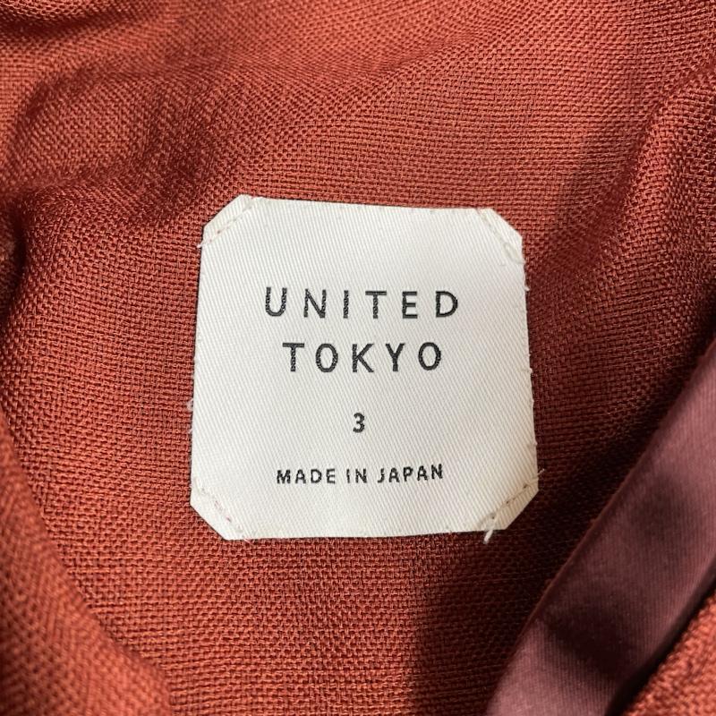 ユナイテッドトウキョウ UNITED TOKYO パンツ ワークパンツ、ペインターパンツ ジップフライ 無地 リネンライク ワイド ストレート パンツ 509340001 3 無地 橙 / オレンジ / orange レディース USED 古着 中古 50126643