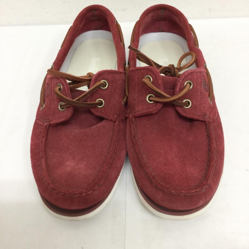 ティンバーランド Timberland スリッポン スリッポン デッキシューズ　スウェード　ワイン US：7 無地 えんじ / ワインレッド / dark red メンズ USED 古着 中古 50126655