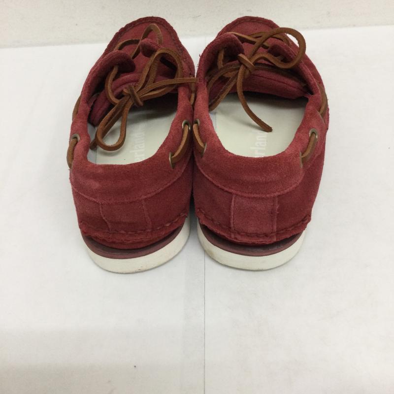 ティンバーランド Timberland スリッポン スリッポン デッキシューズ　スウェード　ワイン US：7 無地 えんじ / ワインレッド / dark red メンズ USED 古着 中古 50126655