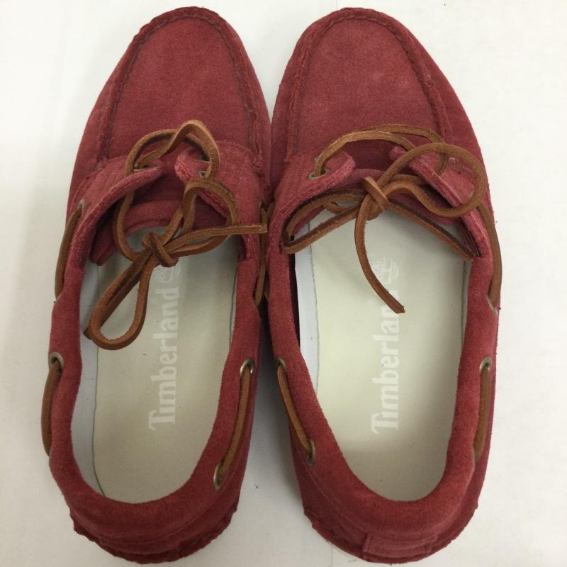 ティンバーランド Timberland スリッポン スリッポン デッキシューズ　スウェード　ワイン US：7 無地 えんじ / ワインレッド / dark red メンズ USED 古着 中古 50126655